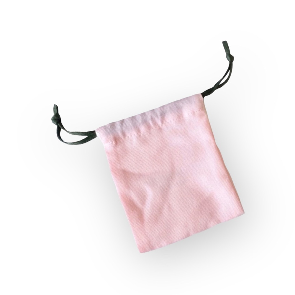 new kate spade  KSNY Small Jewelry Dustbag  Pink + Green  Earrings Necklace - Picture 6 of 14